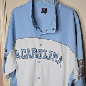 North Carolina Tar Heels Warm Up Shooting Shirt Snap Button Jersey